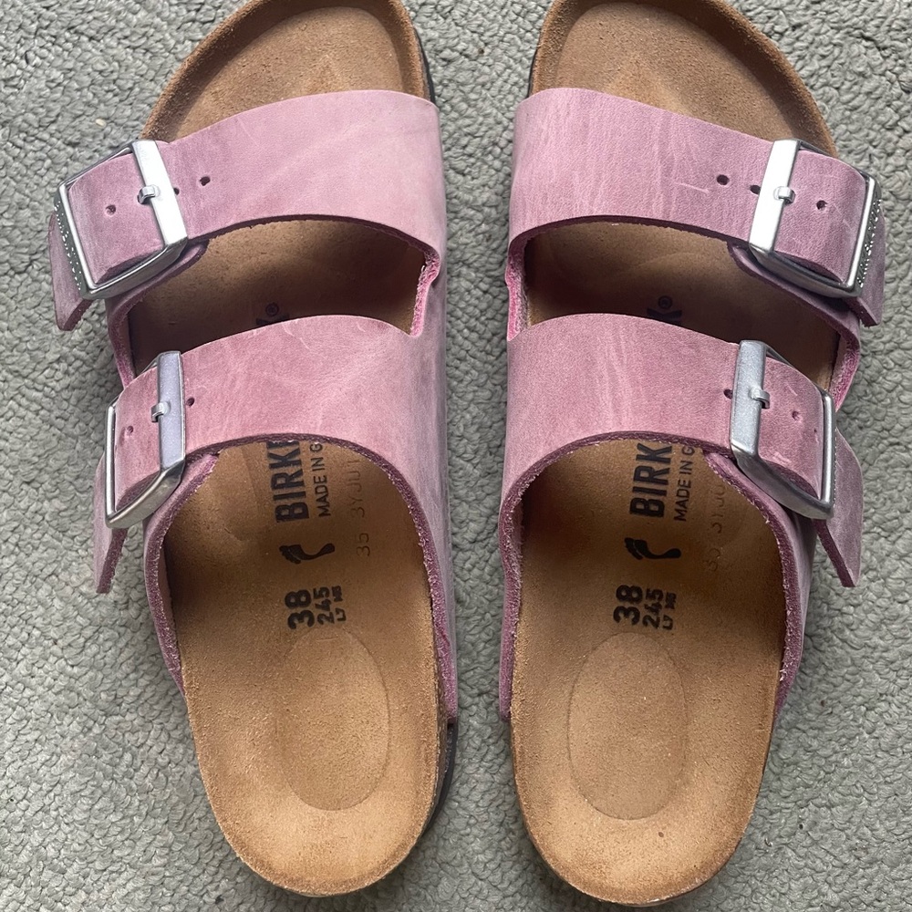 Birkenstock Arizona lavender oiled leather 38/7 narrow - Picture 8 of 8